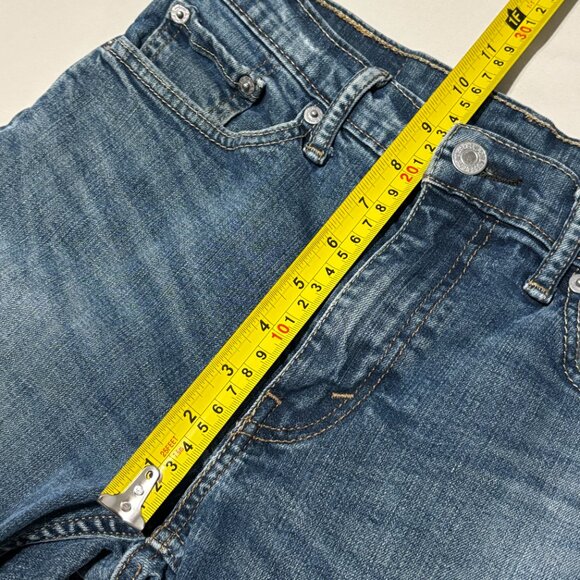 Levi’s 513 Men's Slim Straight Jeans W29 L32 Medium Wash Distressed Look Denim - Picture 13 of 14